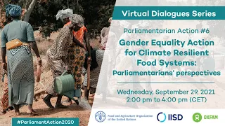 Gender equality action for climate resilient food systems: parliamentarians' perspectives