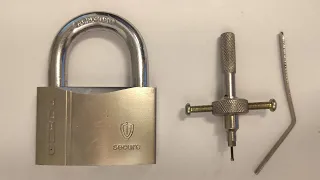 Kłódka Gerda Secure 70mm z zamkiem dyskowym kontra wytrych. #lockpicking, disc detainer padlock.