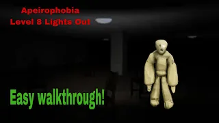 Level 8 Lights Out (Apeirophobia) Walkthrough