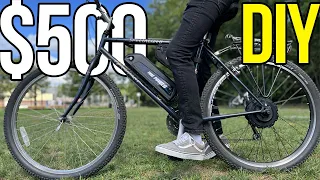 $500 DIY Electric Bike Kit! (500w, Battery, PAS, throttle)