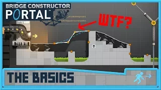 BRIDGE CONSTRUCTOR PORTAL - Part 1 - New Bridge Building Game! (Levels 1-5) (Gameplay)