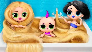 Crazy Girly Problems with Hair / 11 LOL Surprise DIYs