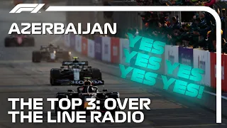 Perez, Vettel And Gasly Team Radio Celebrations | 2021 Azerbaijan Grand Prix