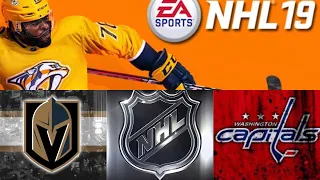 NHL 19 season mode: Vegas Golden Knights vs Washington Capitals (Xbox One HD) [1080p60FPS]