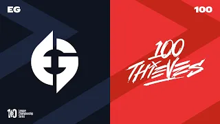 EG vs. 100 - Week 7 Day 2 | LCS Spring Split | Evil Geniuses vs. 100 Thieves (2022)