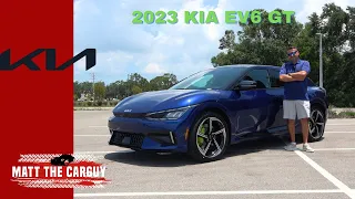 The 2023 Kia EV6 GT is an insanely fast EV. Full review and drive.