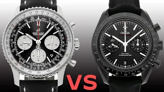 Omega Speedmaster VS Breitling Navitimer B01 Chronograph