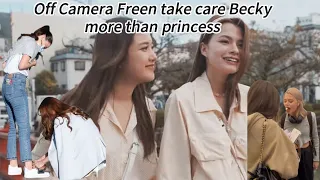 Off Camera Freen take care Becky more than princess #gaptheseries #freenbeck