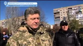 Ukraine Elections 2014: President Petro Poroshenko vists eastern frontline as soldiers vote