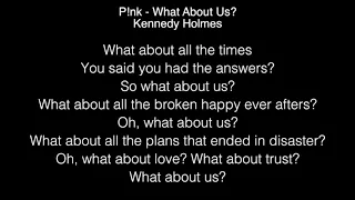 Kennedy Holmes - What About Us Lyrics (P!nk) The Voice