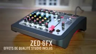 ALLEN & HEATH : Les consoles ZED-6, ZED-6FX et ZEDi-8 (vidéo de la Boite Noire)