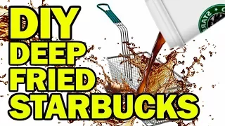 DIY Deep Fried Starbucks - Man Vs Fryer