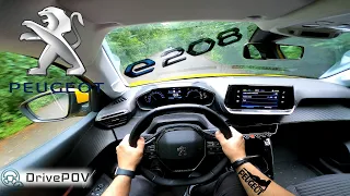 Peugeot e-208 50kWh 2020 | 136HP-260NM | POV TEST DRIVE, POV ACCELERATION, POV TOP SPEED | #DrivePOV