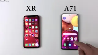 SAMSUNG A71 vs iPhone XR : Speed Test Comparison