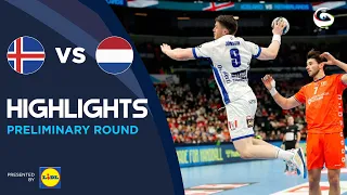 Iceland vs Netherlands | Highlights | Preliminary Round | Men's EHF EURO 2022