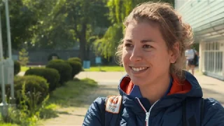 Warming up for the 2019 World Rowing Cup I in Plovdiv, Bulgaira