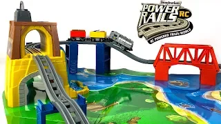 UNBOXING IMAGINARIUM POWER RAILS RC POWERED TRAIN WORLD SAW MILL RIVER WITH ENGINE & TRAIN WAGONS