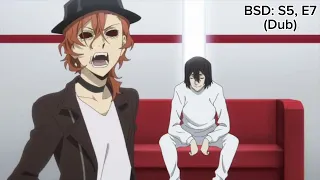 Every Time Chuuya Growls (Bungo Stray Dogs) Sub vs Dub Compilation