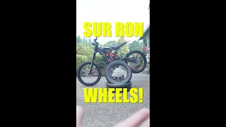 Sur Ron X 17 inch wheel setup