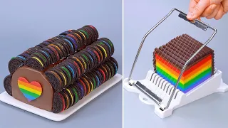 18+ Satisfying Rainbow Dessert Tutorials For Everyone | Perfect Cake Decorating Recipe