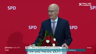 SPD-Pressekonferenz mit Peter Tschentscher zur Hamburgwahl am 24.02.20