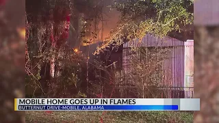Fire at mobile home, owners evacuated: Mobile Fire-Rescue