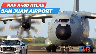 Rare Sighting: RAF A400 Landing and Takeoff in San Juan, PR