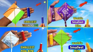 4 best Smallest kite | Dairymilk |Tiranga,Aluminum,paper kite | how to make kite | patang bazi