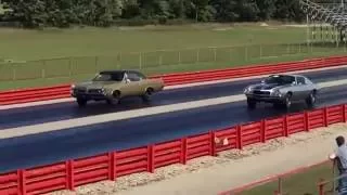 2016 Pure Stock Muscle Car Drag Race GTO vs z28