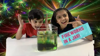 Easy kids science experiment - Fireworks in a Jar - NS Robot Kidz