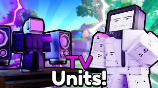 I Used ALL TV Units In Toilet Tower Defense! (Roblox)