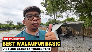 Tent Tour Review: BEST WALAUPUN BASIC | Vidalido Sanstay Tunnel Tent #mykhalishjourney