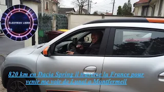 Voyager en Dacia Spring c'est possible ? réponse dans cette vidéo ! il traverse la France...