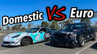 Fun Runs! Supercharged E55 AMG Benz vs SuperCharged C6 Corvette | Bonus Race: Twin Turbo AMG vs...