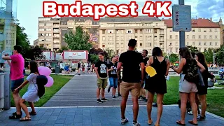 Budapest, Hungary - Evening Walk - August 2022 - 4K-60fps Walking Tour (▶️24min)