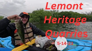Fishing Lemont heritage quarries 5-14-23