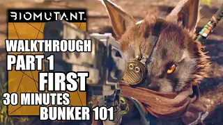 Biomutant – Bunker 101 - First 30 Minutes Gameplay - Walkthrough Part 1