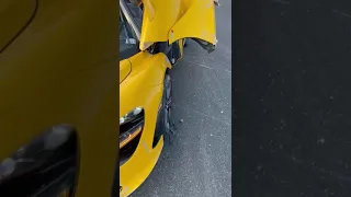 crashed McLaren 720S Dubai