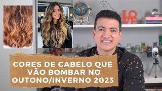 CORES DE CABELO QUE VÃO BOMBAR NO OUTONO/INVERNO 2023.