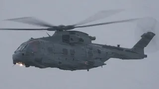 Commando helicopters flying in snowy conditions❄️