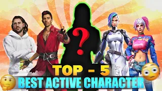 5 Most Important Active Character In free fire // Best Character in free fire