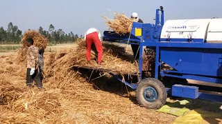 pummy multicrop Thrasher with farmtrac 60-55