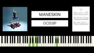 Maneskin - GOSSIP ft. Tom Morello (BEST PIANO TUTORIAL & COVER)