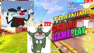 Oggy and Jack second time play free fire in training ground /LIVE RANGERS/
