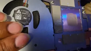 lenovo legion 7 6th gen rtx 3080 heat sink and fan removal..