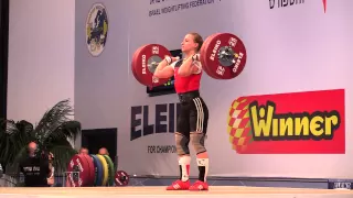 Yuliya Kalina - Clean & Jerk 120kg - Weightlifting European Championships 2014