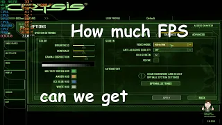 HD4870 how much fps can we get on Crysis with a Q6600 at stock in 2020