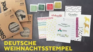 Deutsche Weihnachtsstempel, passende Buchstaben & andere Motivstempel | PAPIERPROJEKT