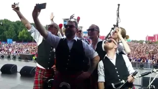 Mother F@cker Song. Moscow & District Pipe Band  FIFA Fan Fest 2018