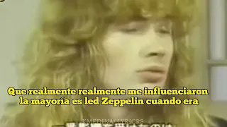 Entrevista a dave mustaine habla de guns n roses; Traducida en español.